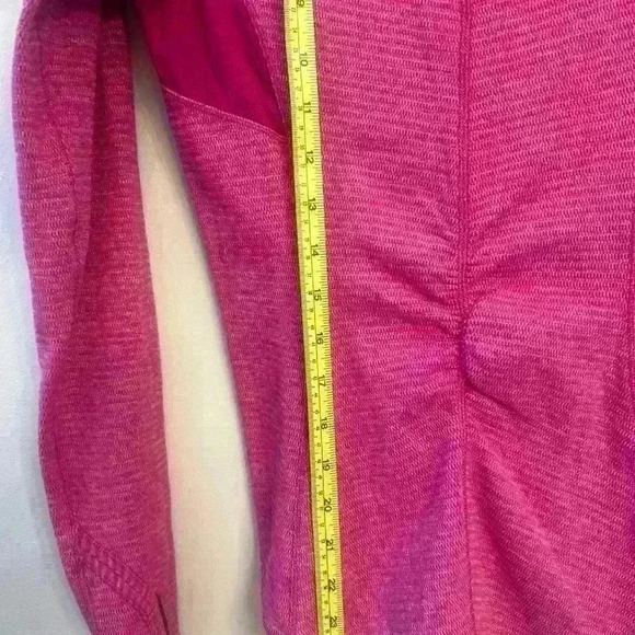 Lululemon 4 Think Fast Long Sleeve Heathered Ultra Violet Hot Pink Rulu EUC! - Picture 6 of 7
